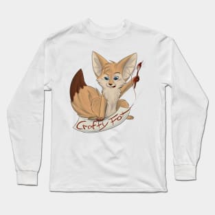 Crafty Fennec Fox Long Sleeve T-Shirt